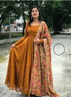 Pipal Georgette Dupatta With Anarkali Kurtis Catalog